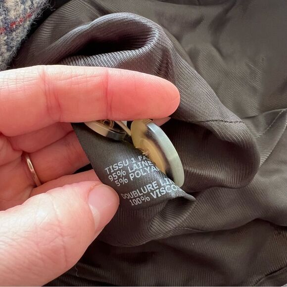 Isabel marant kice plaid blazer jacket women’s size‎ 34 - Picture 10 of 11